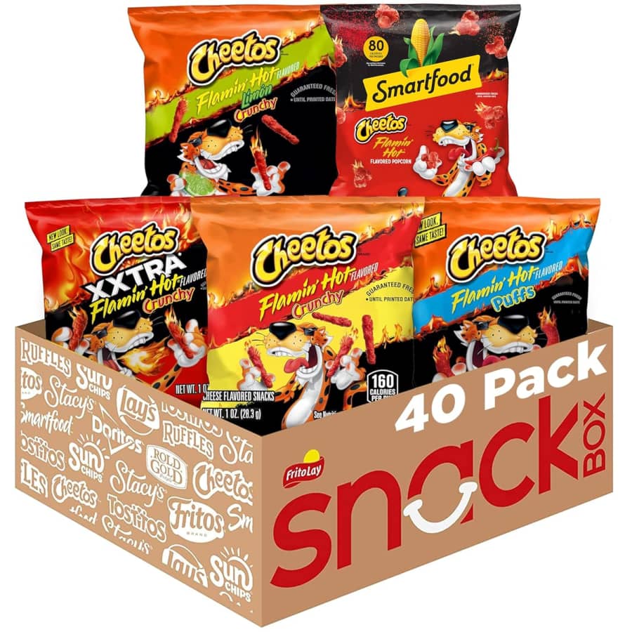 Cheetos Flamin' Hot Variety 40-Pack: $18 via Sub & Save Cheetos Flamin' Hot Variety 40-Pack: $18 via Sub & Save