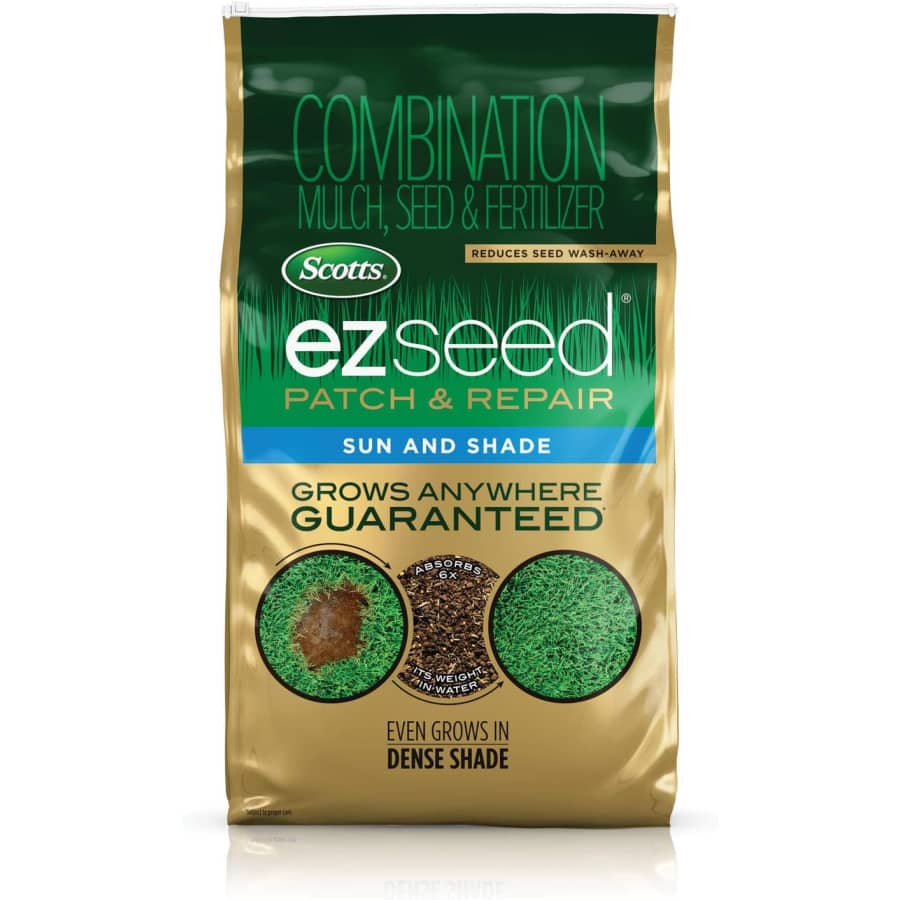 Scotts EZ Seed Patch and Repair Sun and Shade 10-lb. Bag: $22 Scotts EZ Seed Patch and Repair Sun and Shade 10-lb. Bag: $22