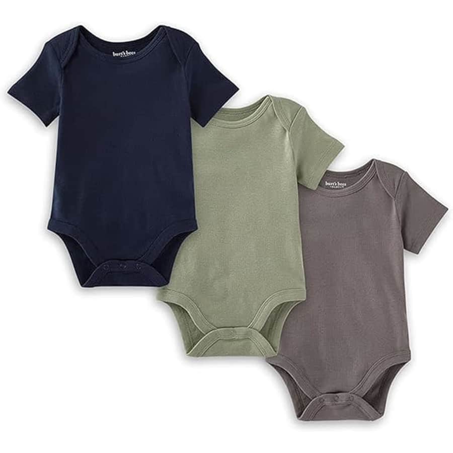 Burt's Bees Baby Short Sleeve Bodysuits 3-Pack: $6.59 Burt's Bees Baby Short Sleeve Bodysuits 3-Pack: $6.59