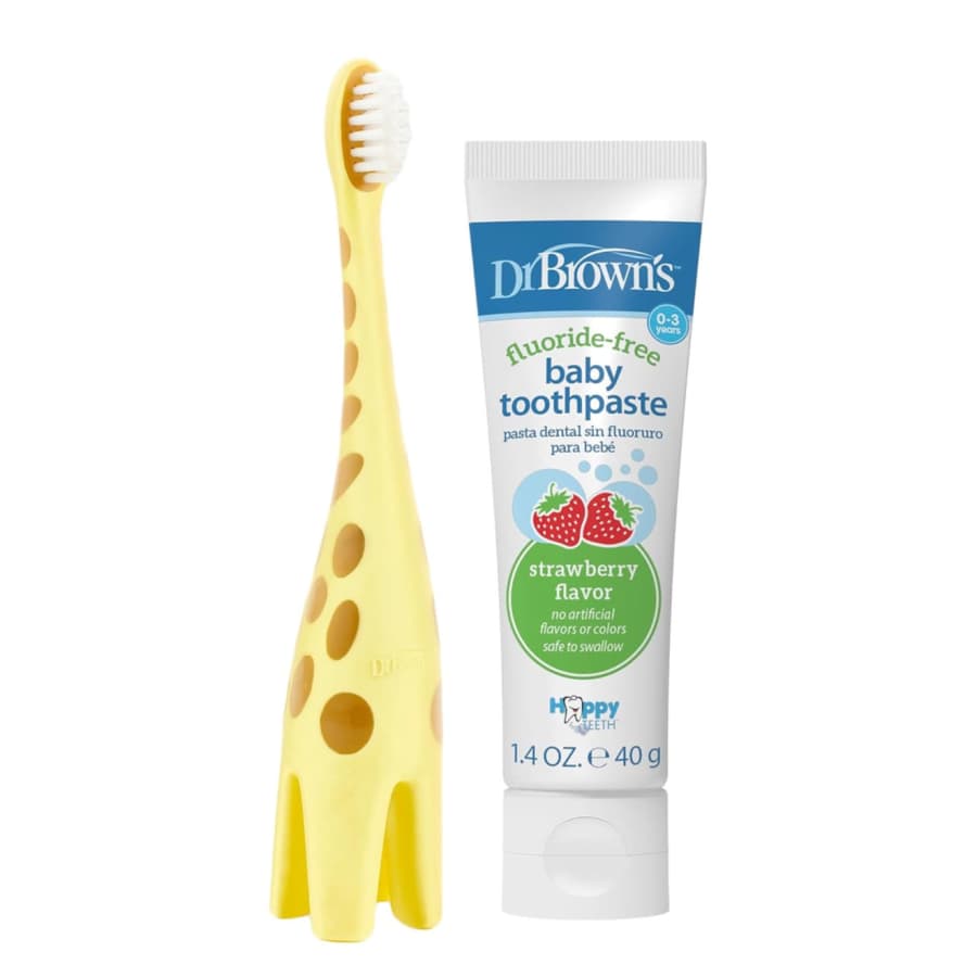Dr. Brown's Infant-to-Toddler Training Toothbrush w/ Toothpaste: $5.09