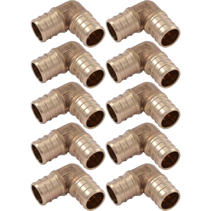 SharkBite Brass Crimp 90° Elbow 10-Pack: $19