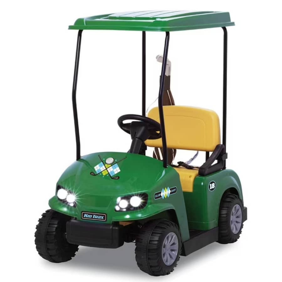 Kid Trax 12V Golf Cart Ride-On with Golf Accessories: $107
