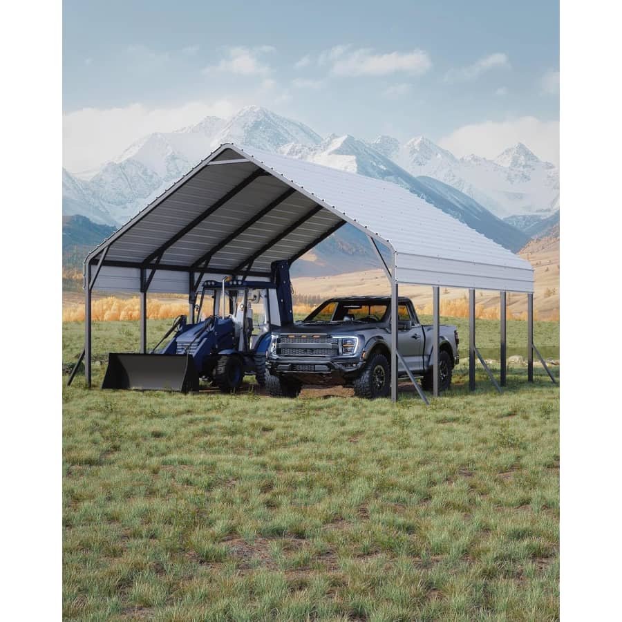 GarveeLife 20x20-Foot 2-Car Metal Carport: $916