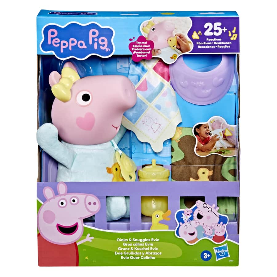 Peppa Pig Toys Oinks + Snuggles Baby Evie Interactive Baby Doll: $24.97 Peppa Pig Toys Oinks + Snuggles Baby Evie Interactive Baby Doll: $24.97