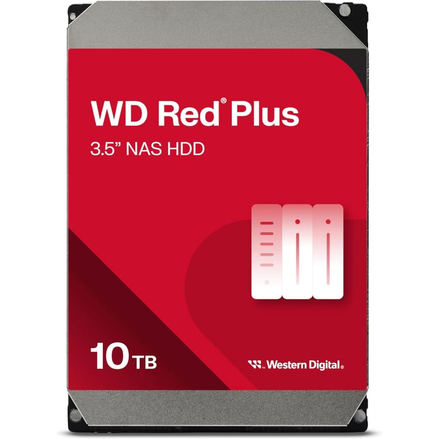 Western Digital 10TB WD Red Plus NAS Internal Hard Drive: $170 Western Digital 10TB WD Red Plus NAS Internal Hard Drive: $170