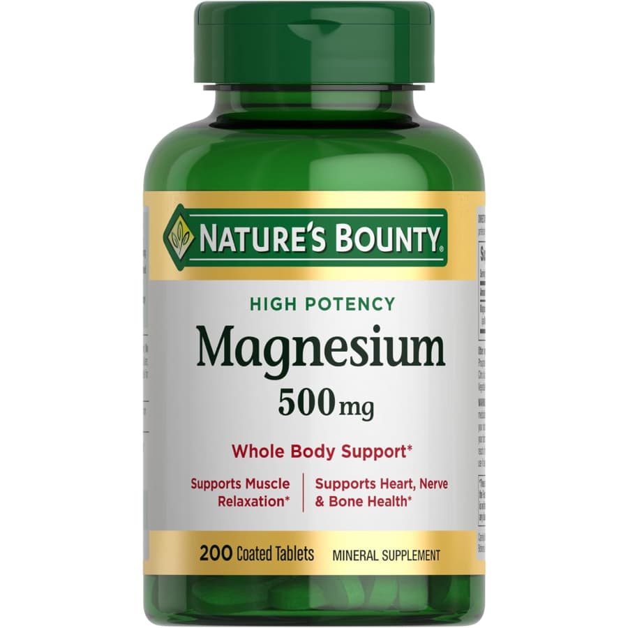 Nature's Bounty 200-Count 500mg Magnesium Tablets: $7.97 w/ Subscribe & Save Nature's Bounty 200-Count 500mg Magnesium Tablets: $7.97 w/ Subscribe & Save