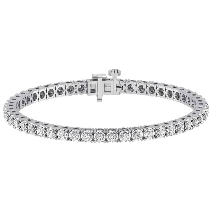 Diamond Muse 1 Carat TW Circle-Link Tennis Bracelet: $100 Diamond Muse 1 Carat TW Circle-Link Tennis Bracelet: $100