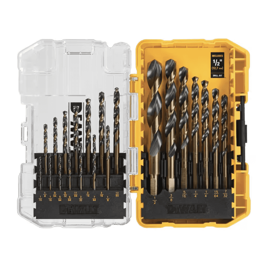 DeWalt 21-Piece Twist Drill Bit Set: $19.97