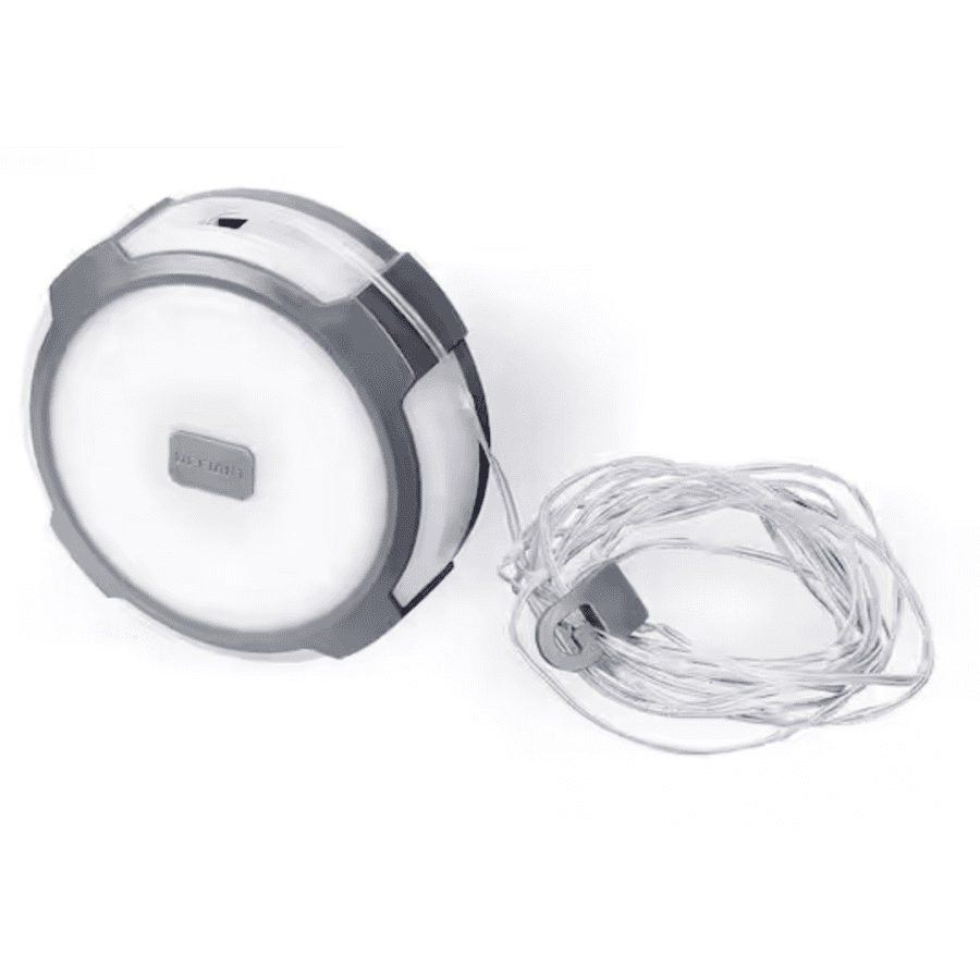 Defiant 250-Lumens 2-in-1 Multi-Functional Rechargeable Utility Light w/ String Light: $3.50 in-store clearance price