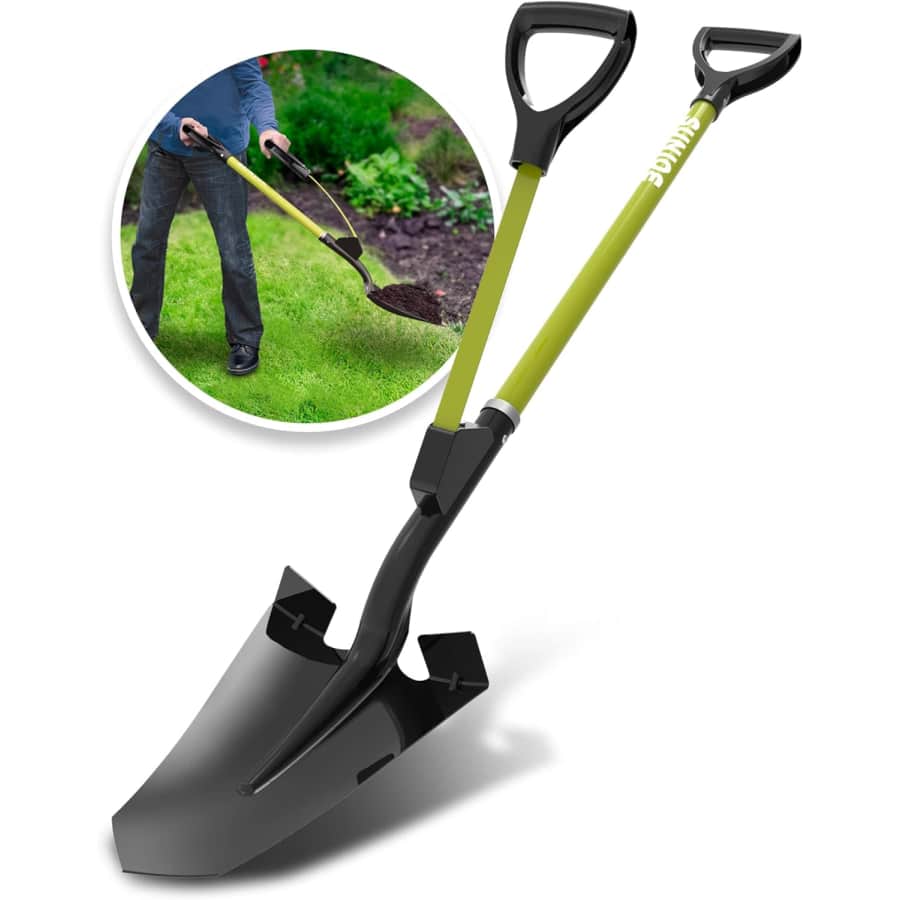 Sun Joe Shovelution Strain-Reducing Spear Head Digging Garden Shovel: $30 Sun Joe Shovelution Strain-Reducing Spear Head Digging Garden Shovel: $30