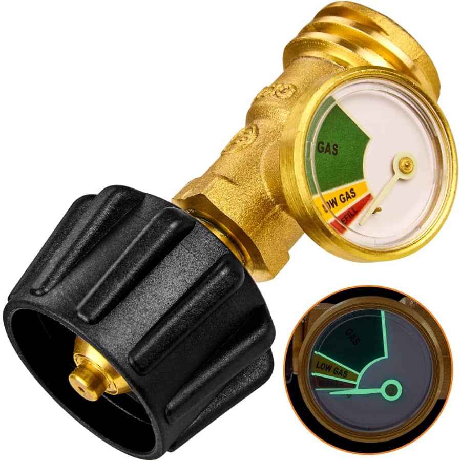 Flame King Propane Tank Gauge with Glow Dial: $11
