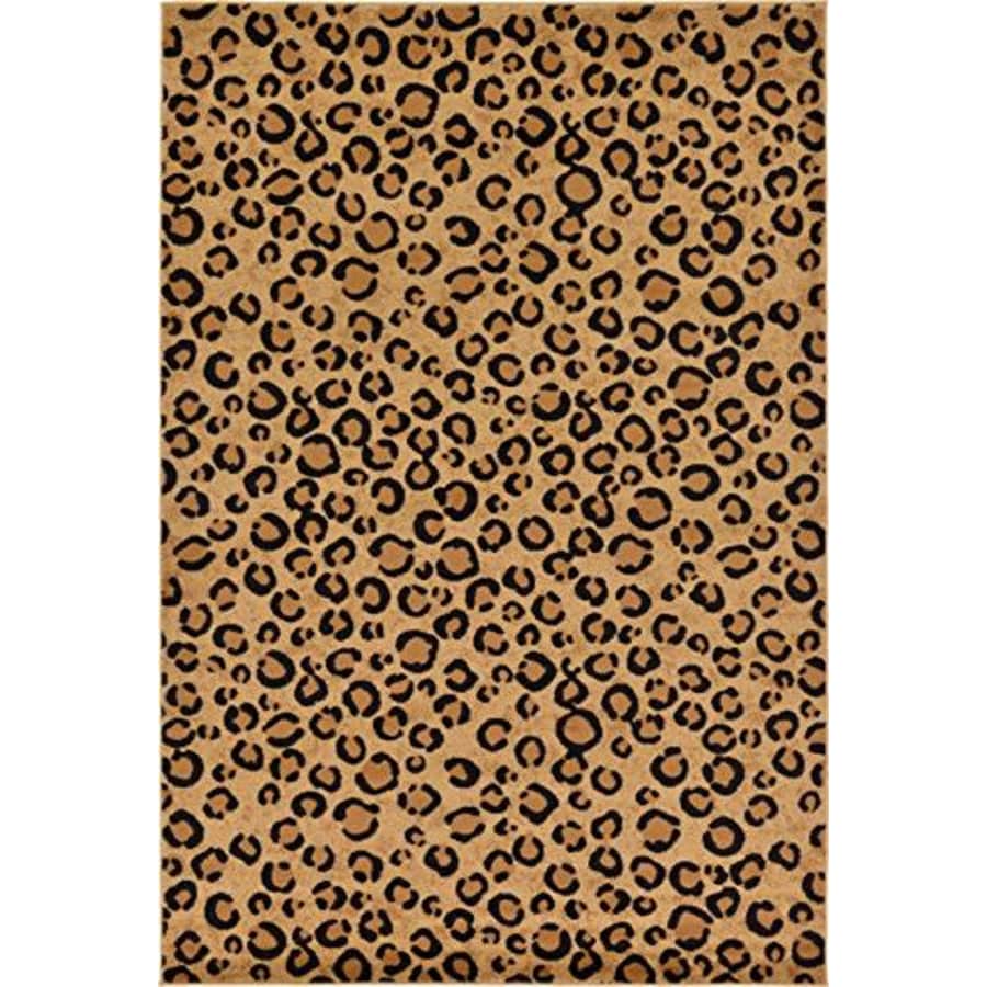 Unique Loom Wildlife Area Rug Leopard 7'x10': $122