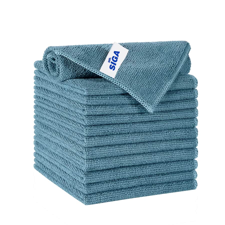 Mr. Siga 11.8" x 11.8" Microfiber Cleaning Cloth 12-Pack: $8.90