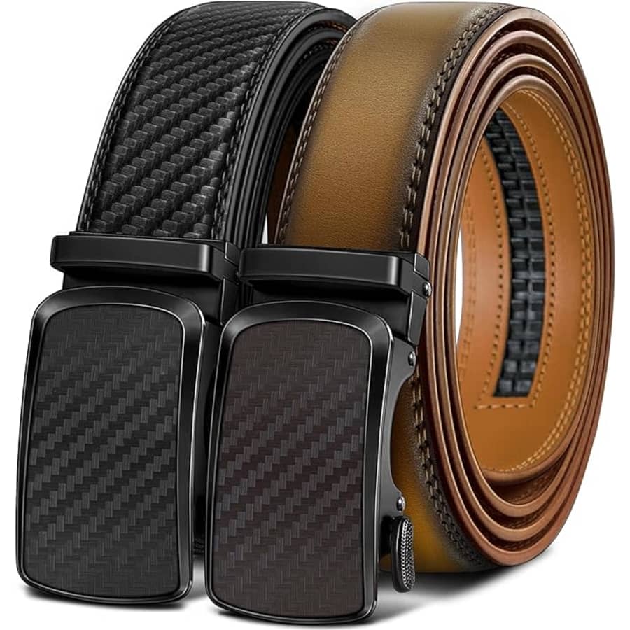 Bulliant Men's Ratchet Belt 2-Pack: $24