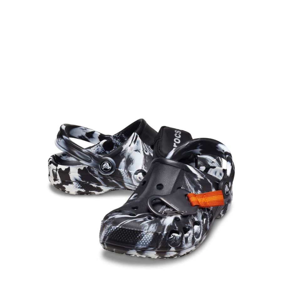 Crocs Men's Baya Marbled Slip On Clogs w/ Pouch and Carabiner Jibbitz: $19.98 Crocs Men's Baya Marbled Slip On Clogs w/ Pouch and Carabiner Jibbitz: $19.98