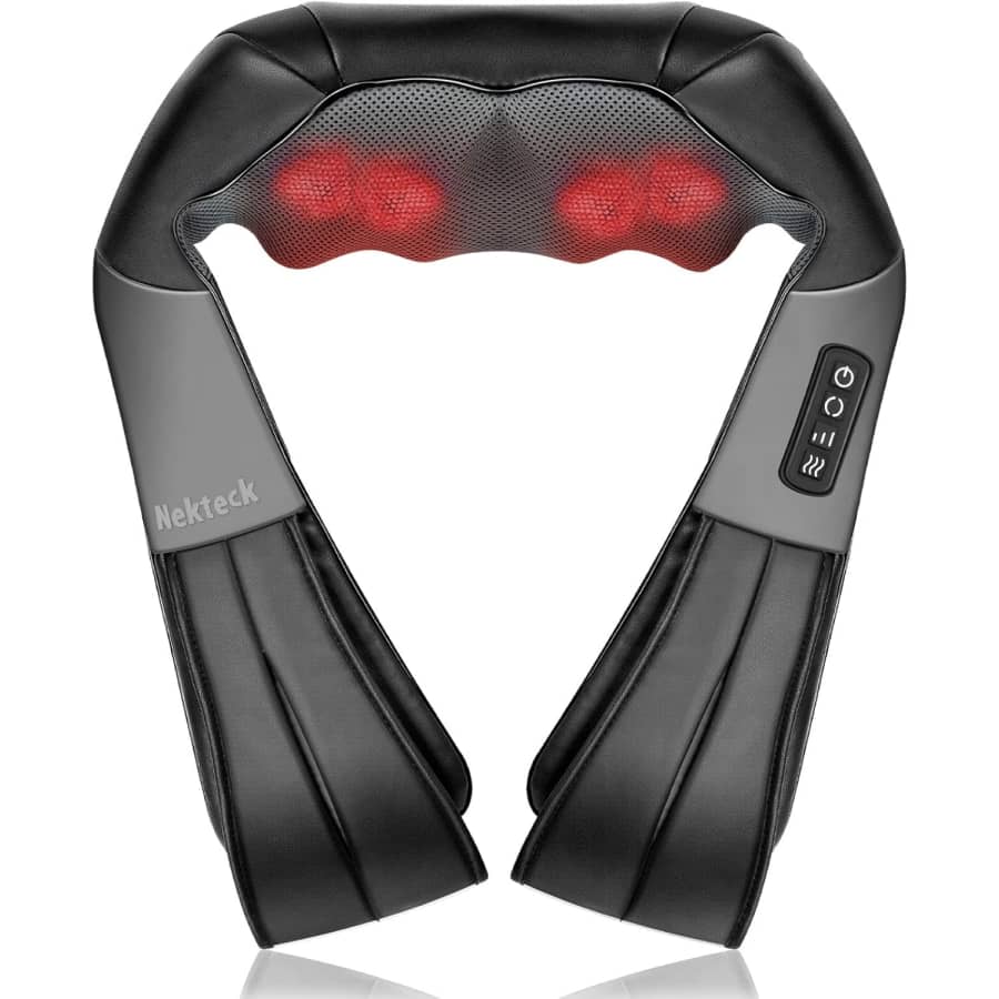 Nekteck Shiatsu Neck and Back Massager with Heat: $40 Nekteck Shiatsu Neck and Back Massager with Heat: $40