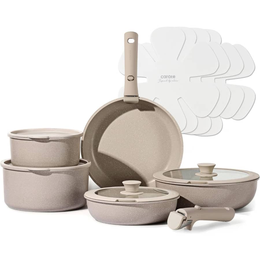 Carote 15-Piece Pots and Pans Set: $60