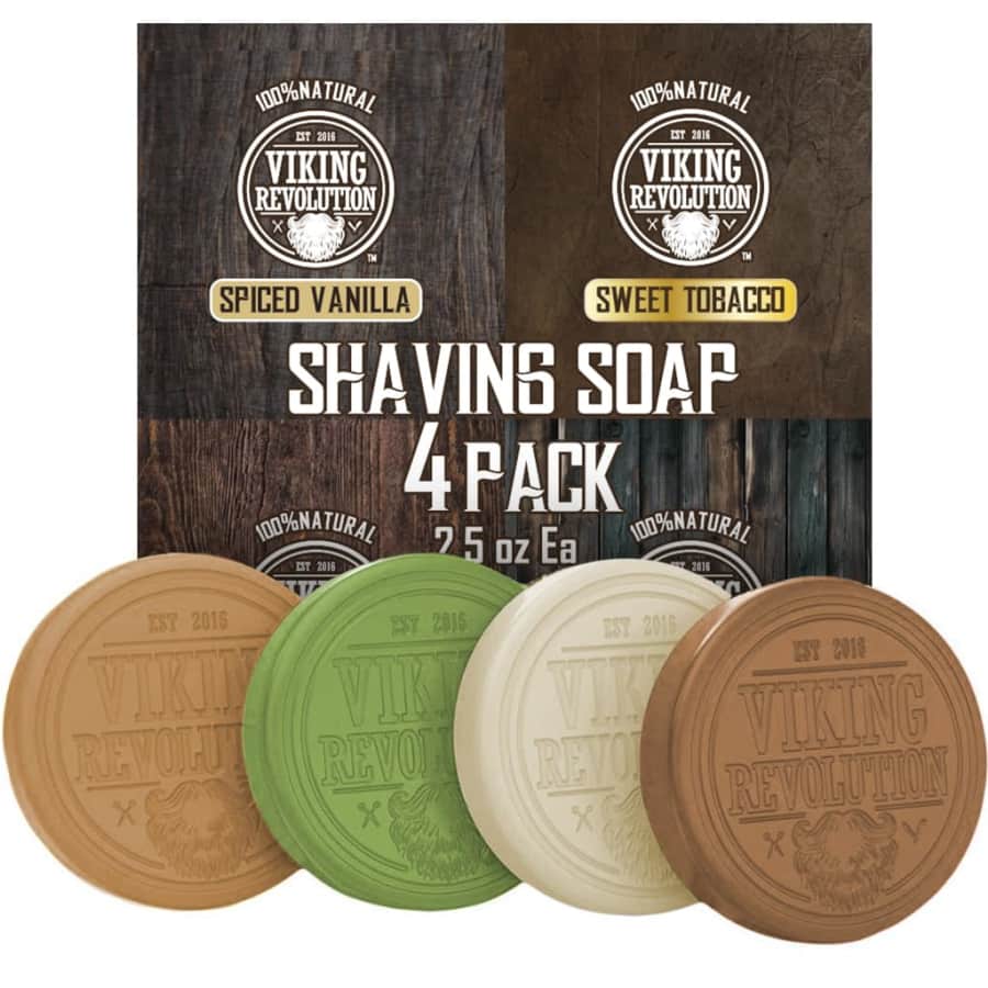 Viking Revolution 2.5-oz. Shaving Soap 4-Pack: $7.90 w/ Prime