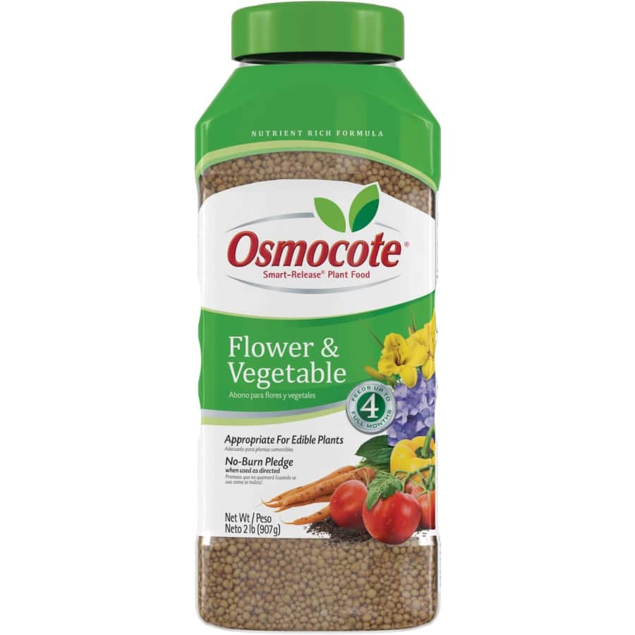Osmocote Smart-Release Flower & Vegetable Plant Food 2 lb. Tub: $7.69 Osmocote Smart-Release Flower & Vegetable Plant Food 2 lb. Tub: $7.69