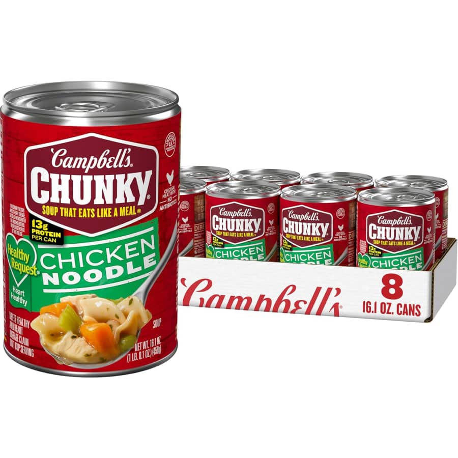 Campbell's Chunky Healthy Request Chicken Noodle Soup 8-Pack: $8.59 Campbell's Chunky Healthy Request Chicken Noodle Soup 8-Pack: $8.59