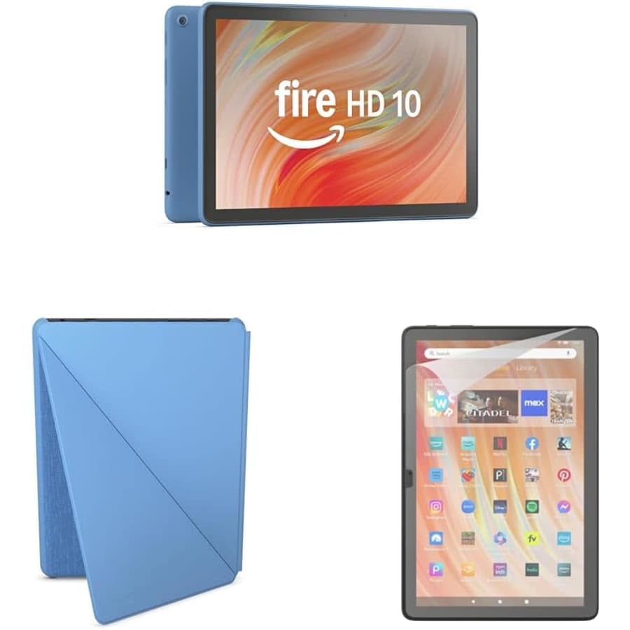 Amazon Fire HD 10 Bundle with Case & Protector: $114 w/ Prime Amazon Fire HD 10 Bundle with Case & Protector: $114 w/ Prime