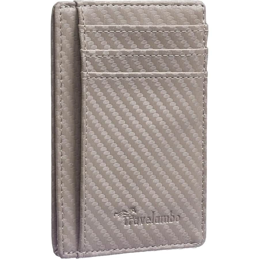 Travelambo RFID Minimalist Leather Slim Wallet: $6 Travelambo RFID Minimalist Leather Slim Wallet: $6