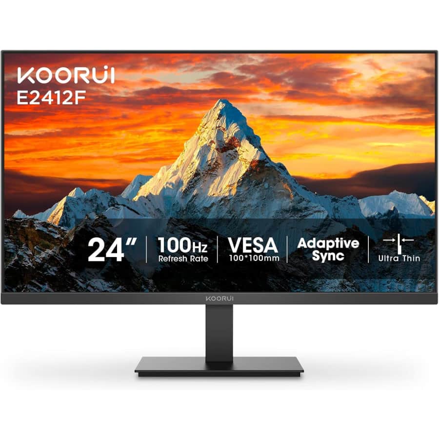 Koorui E2412F 24" 1080p 100Hz FreeSync LED Monitor: $80