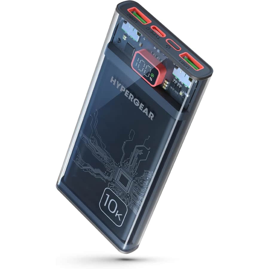 Hypergear 10,000mAh ClearCharge Power Bank: $27