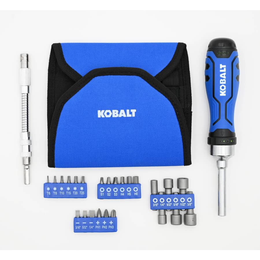 Kobalt 27-Piece Ratcheting Multi-bit Screwdriver Set: $10 Kobalt 27-Piece Ratcheting Multi-bit Screwdriver Set: $10
