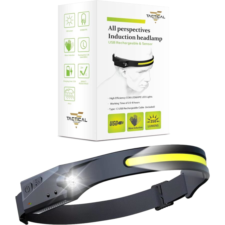 Tactical 230° Wide Beam LED Headlight: $12.99