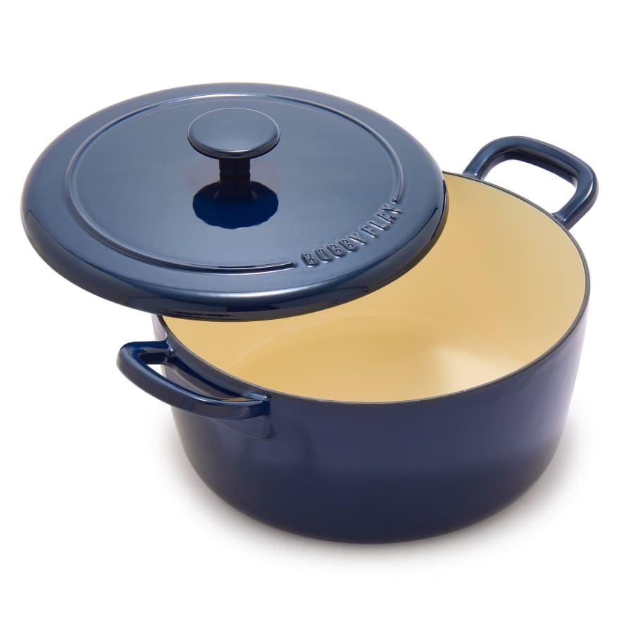 Bobby Flay 5.5-Quart Cast Enamel Dutch Oven: $32.99
