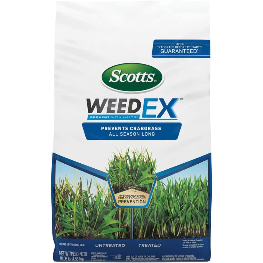 Scotts WeedEx Pre-Emergent 5,000 sq. ft. Grassy Weed Killer: $14 Scotts WeedEx Pre-Emergent 5,000 sq. ft. Grassy Weed Killer: $14