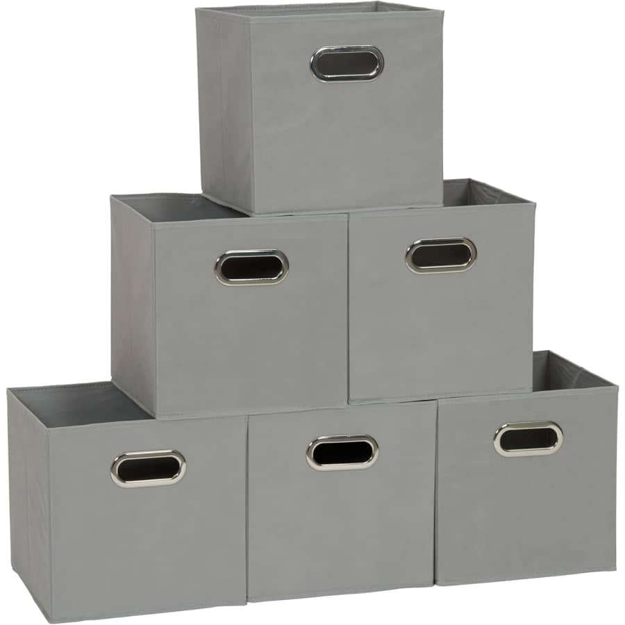 Household Essentials Foldable Fabric Storage Bin 6-Pack: $11 w/ Prime Household Essentials Foldable Fabric Storage Bin 6-Pack: $11 w/ Prime