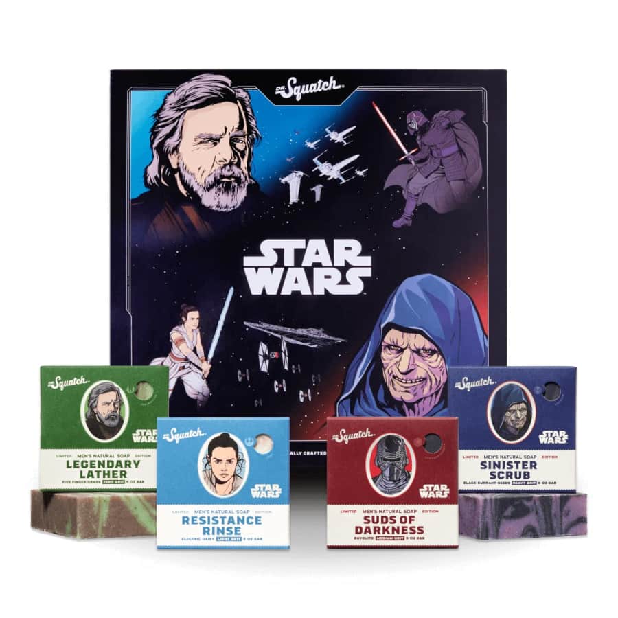 Dr. Squatch Star Wars 4-Bar Soap Collection: $38 w/ Prime