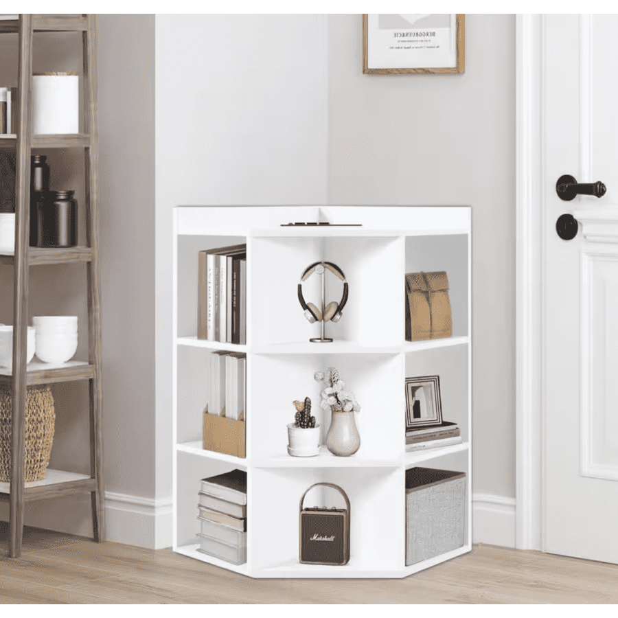 Homestock Corner Cube Storage with USB: $93