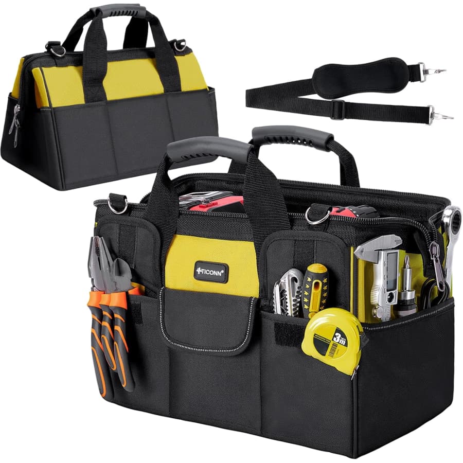 Ticonn 16" Heavy Duty Tool Bag w/ Multi-Pockets: $16.44