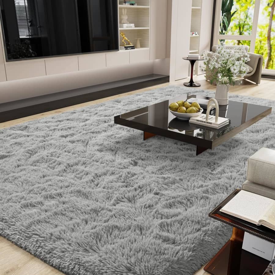 4x5-Foot Fluffy Rug: $11 4x5-Foot Fluffy Rug: $11