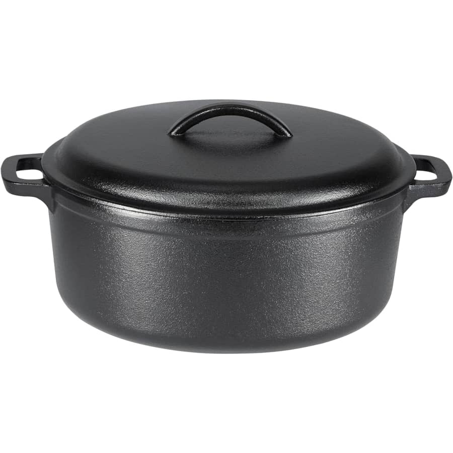 Amazon Basics 7-Quart Pre-Seasoned Cast Iron Dutch Oven: $22 Amazon Basics 7-Quart Pre-Seasoned Cast Iron Dutch Oven: $22