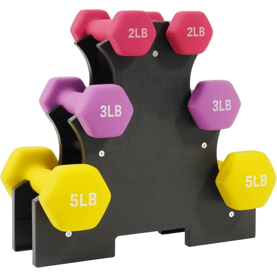 Fitvids Neoprene Coated Dumbbell Sets: From $25
