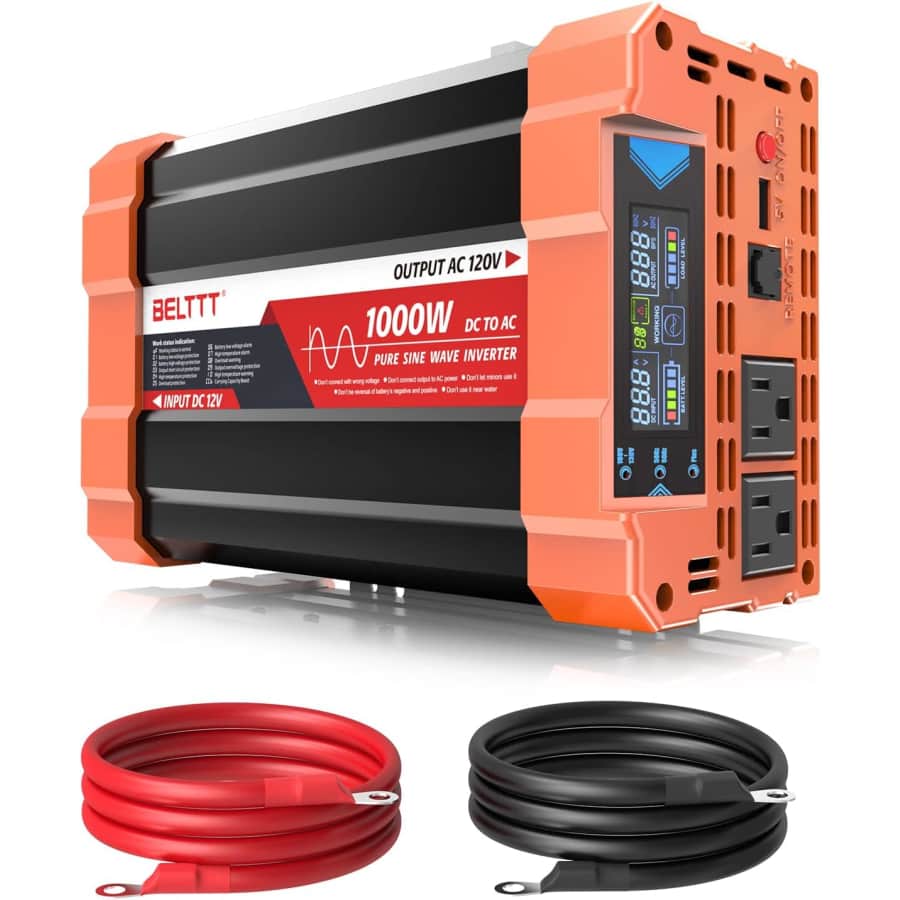 Belttt 1000W Pure Sine Wave Inverter: $85 w/ Prime