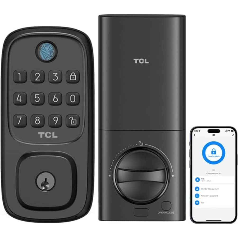 TCL Smart Lock D1 Keyless Entry with Fingerprint: $38.24 TCL Smart Lock D1 Keyless Entry with Fingerprint: $38.24