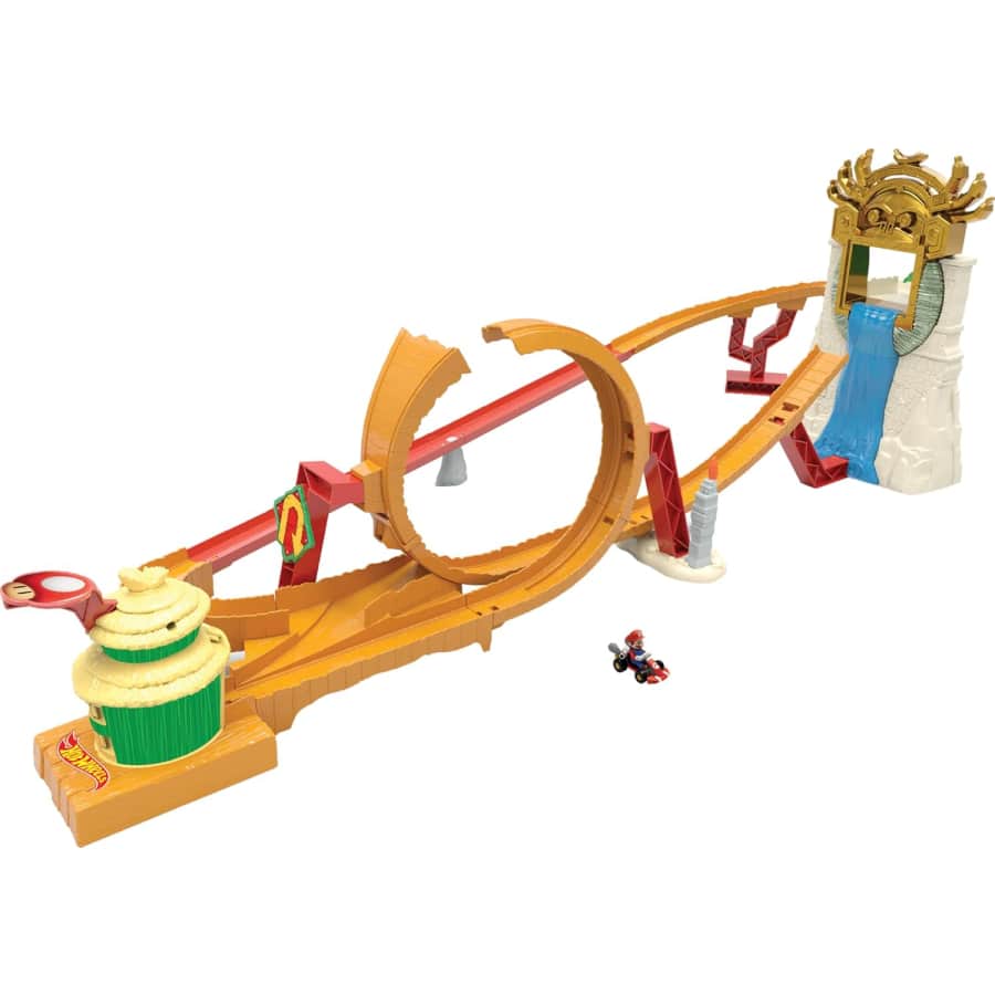 Hot Wheels Mario Kart Jungle Kingdom Raceway Track Set: $18