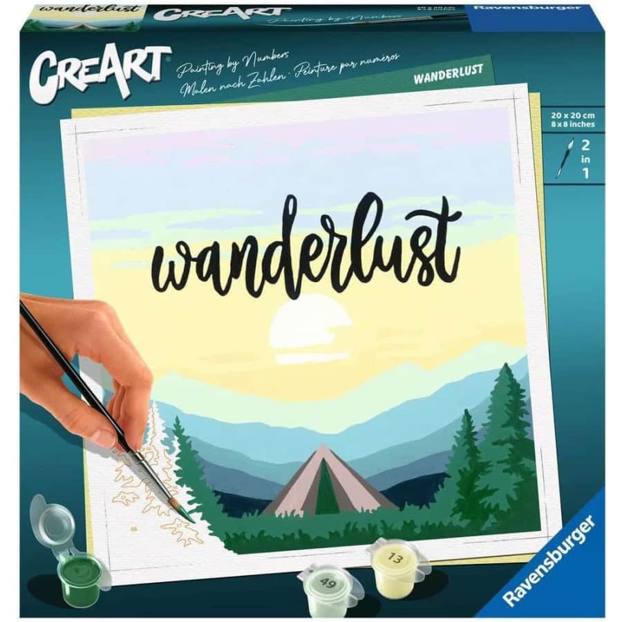 Ravensburger Wanderlust Paint by Numbers Kit: $5 Ravensburger Wanderlust Paint by Numbers Kit: $5