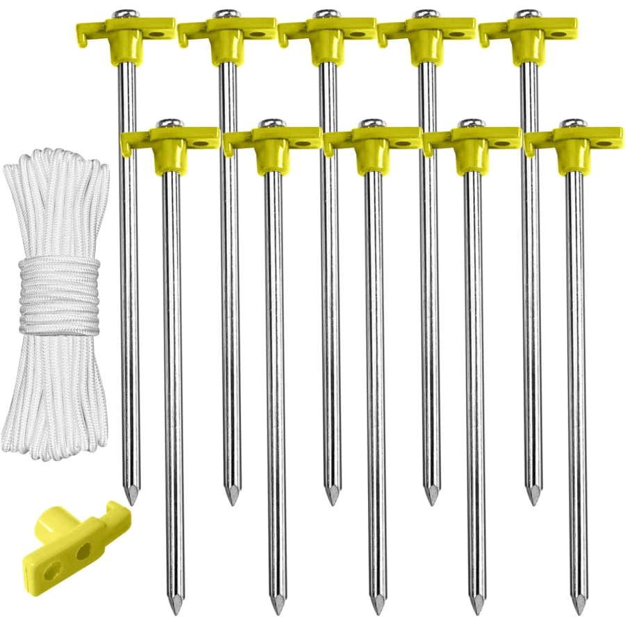 11" Tent Stakes 10-Pack: $7.36