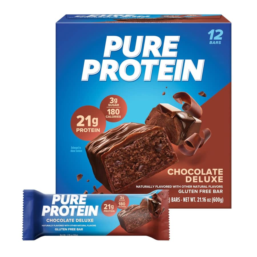 Pure Protein 1.76-oz. Protein Bar 12-Pack: $7.68 via Sub & Save Pure Protein 1.76-oz. Protein Bar 12-Pack: $7.68 via Sub & Save
