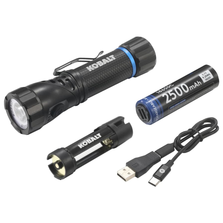 Kobalt 1,000-Lumen Rechargeable LED Flashlight: $23 Kobalt 1,000-Lumen Rechargeable LED Flashlight: $23