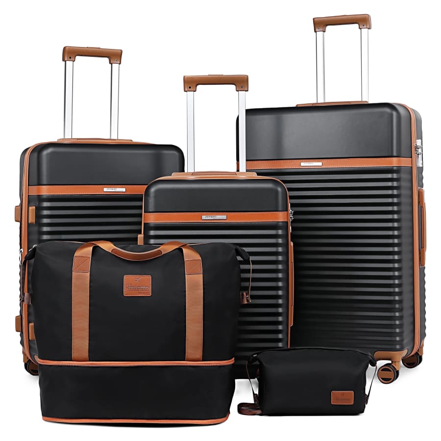 Joyway 5-Piece ABS Hardside Spinner Luggage Set: $110
