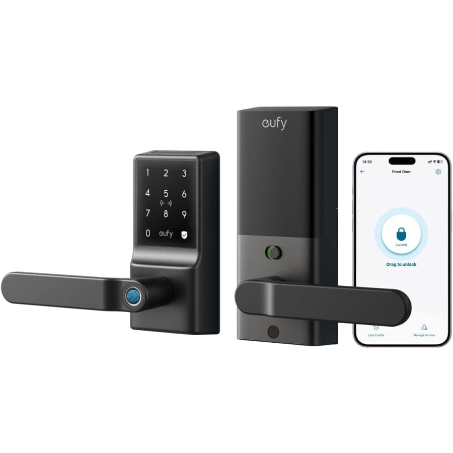eufy Smart Lock C33 Keyless Fingerprint Door Lock: $110 eufy Smart Lock C33 Keyless Fingerprint Door Lock: $110