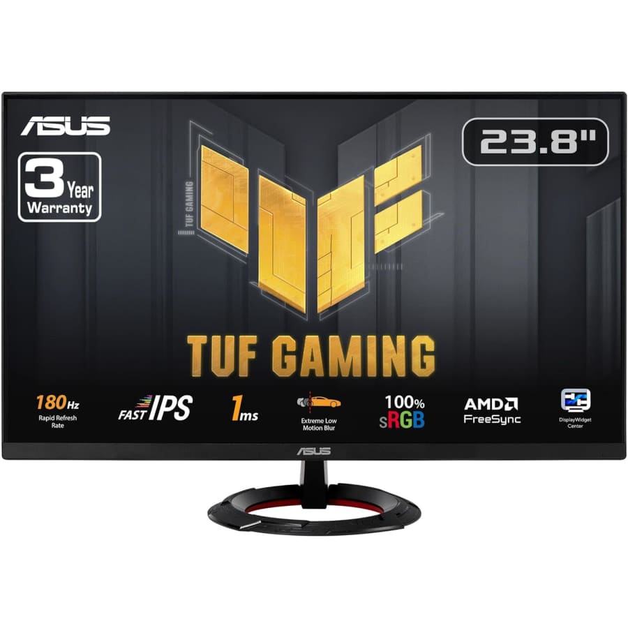 ASUS TUF Gaming 23.8" 1080p 180Hz IPS Adaptive Sync LCD Gaming Monitor: $99.99