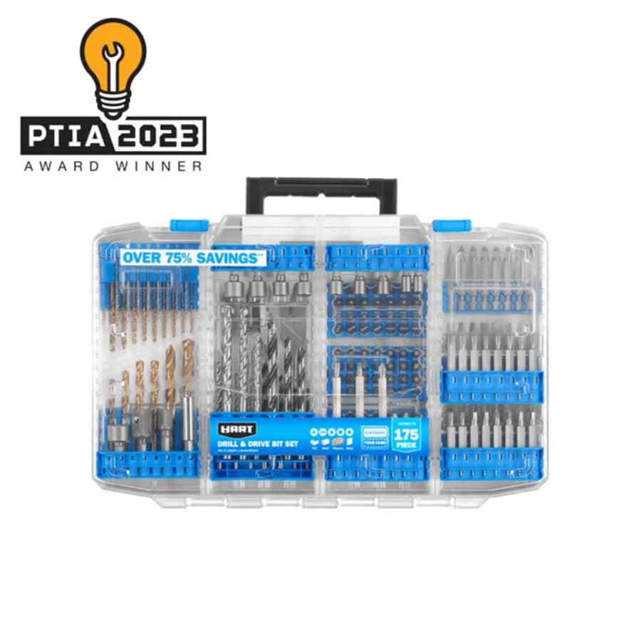 Hart 175-Piece Assorted Drill and Drill Bit Set: $25 Hart 175-Piece Assorted Drill and Drill Bit Set: $25